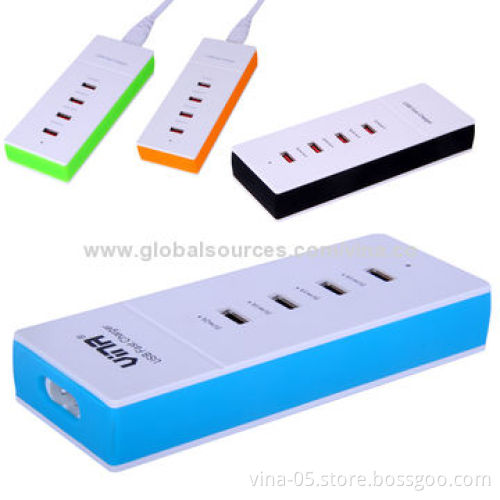 Fastest Speed USB Power Strip for Smartphone, 100 - 240V, 50/60Hz Input Range